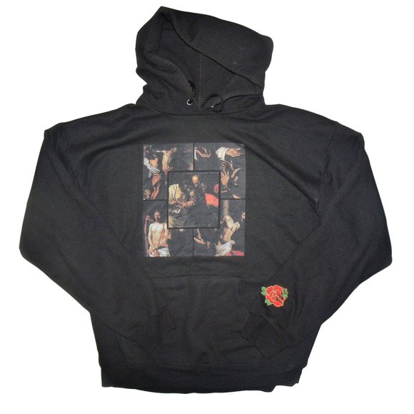 Art In Florence Other - Art In Florence Fear Is Your Only God Black Pullover Hoodie Sweatshirt Size M